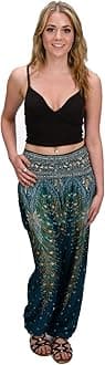 Happy TrunksHarem Pants for Women/Women’s Yoga Pants with Pockets (S-XXL) Hippie Clothes/Boho Clothes for Women/Beach Lounge