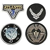 Stargate SG-1 Atlantis Uniform/Costume Patch [4pc Set Iron On Sew On]