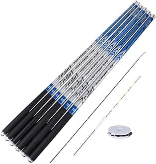 Goture//Telescopic Tenkara Fishing Rod//Ultralight Travel Fishing Rod,Portable Collapsible Bass Crappie Rod,1 Piece Carbon Fiber Inshore Stream Trout Pole 10 12 15 18 21 24 Free Tip Set(Top 3 Segment)