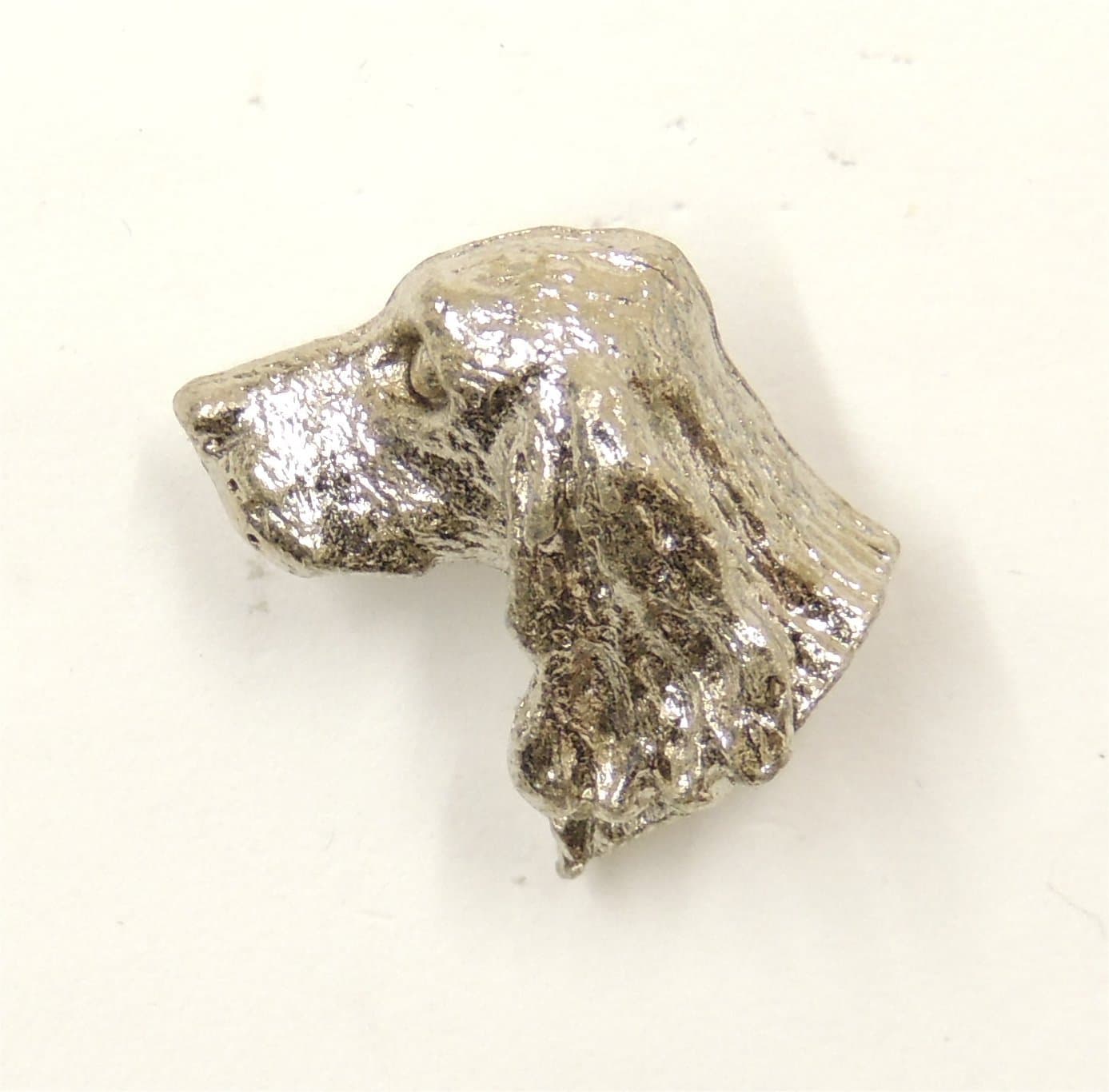 Cocker Spaniel Lapel Pin Brooch Silver Finish