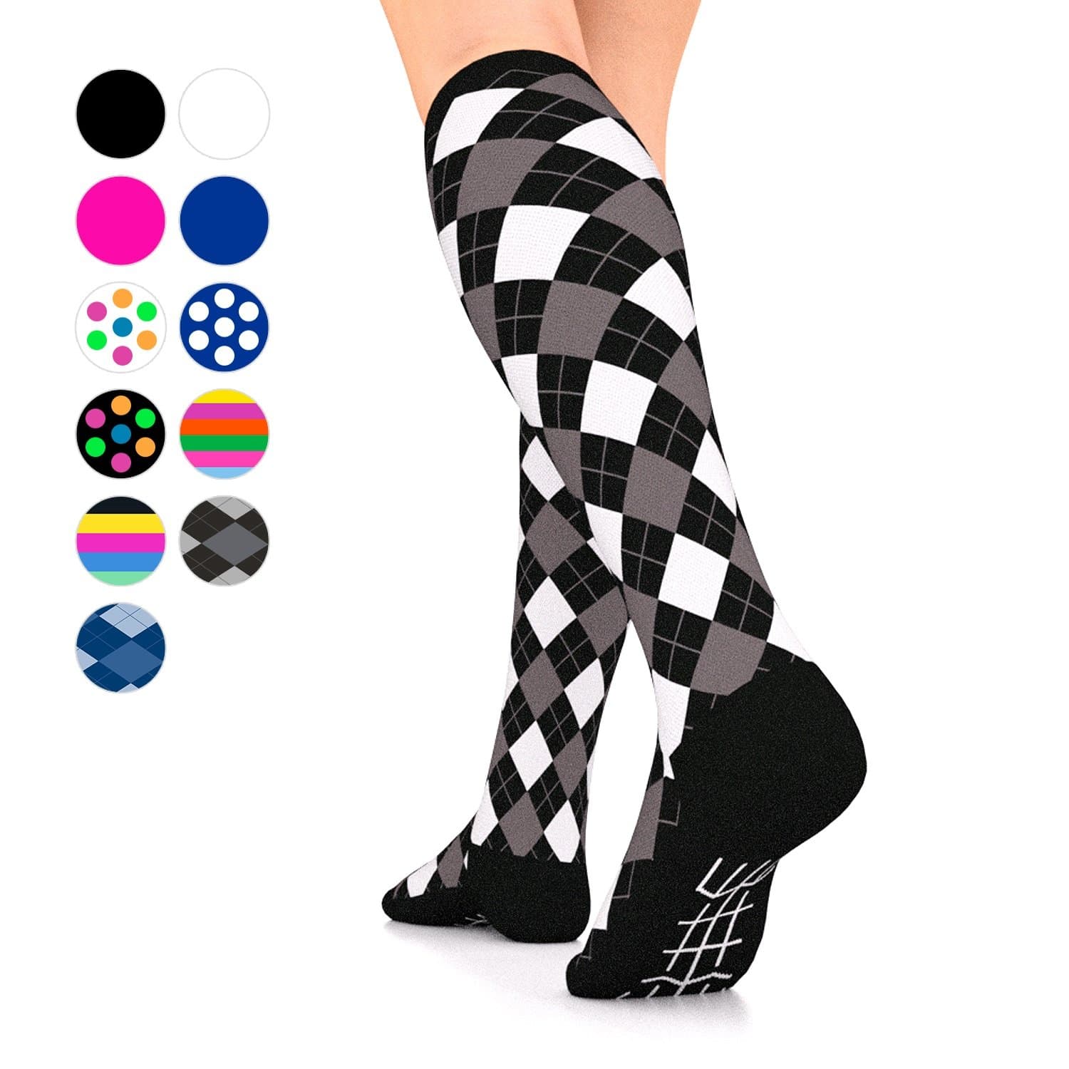 Go2 Compression Socks for Men Women Nurses Runners| Medium Compression Stockings…
