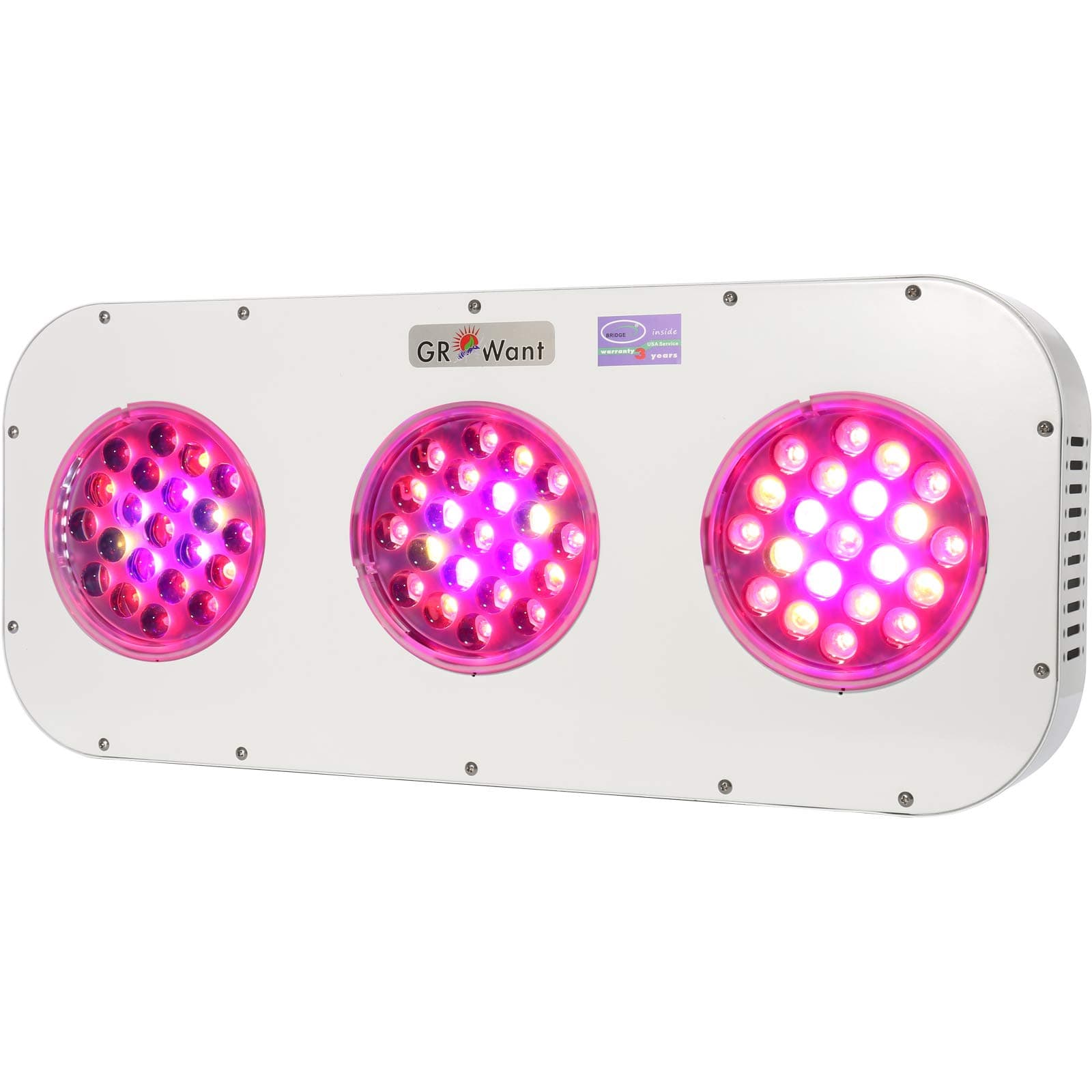 LED Grow Lights Panel Full Spectrum with UV and IR, OSRAM High PPF Horticulture LEDs, Daisy Chain, Aluminum Housing (480Watts, Silver)