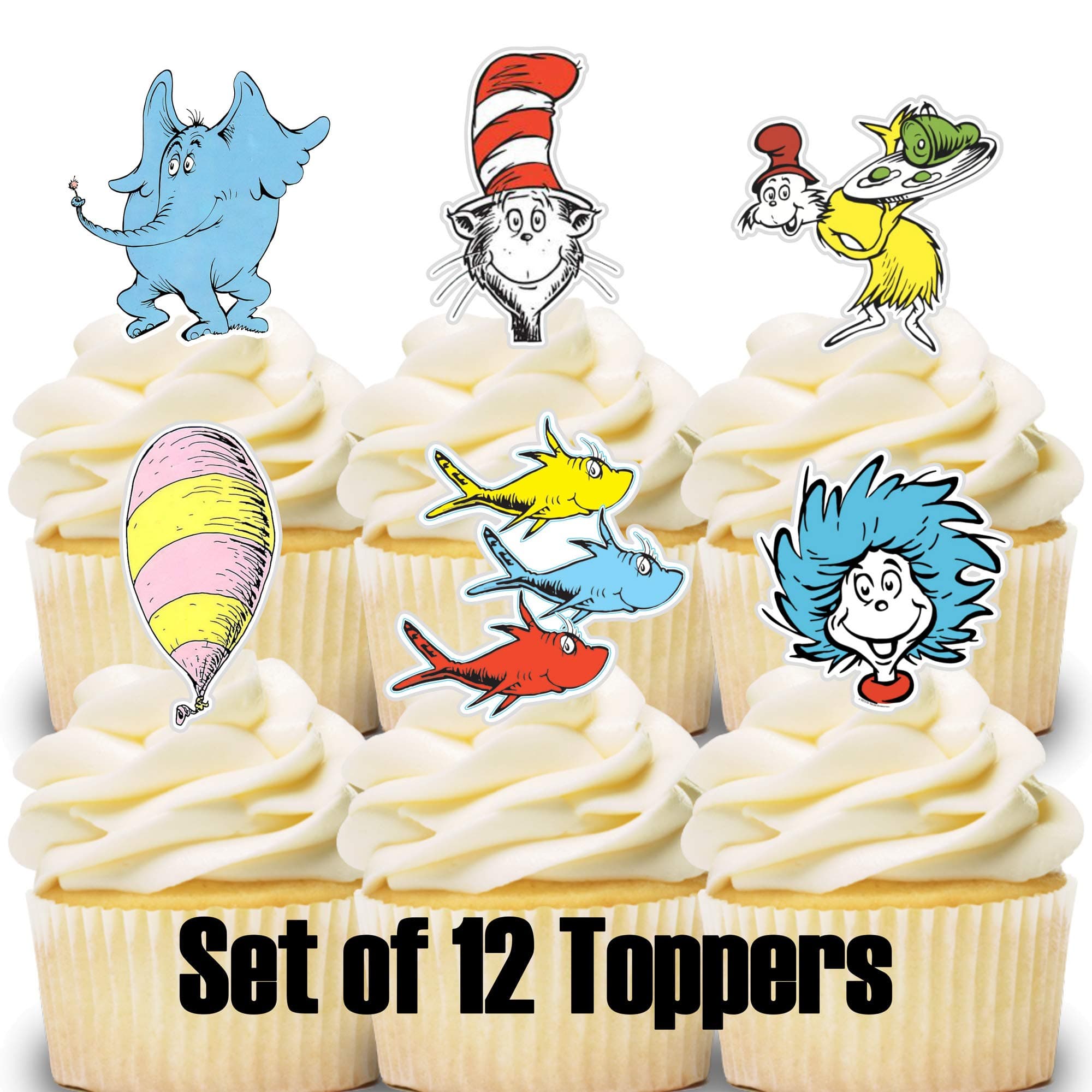 12 Cupcake Toppers Storybook