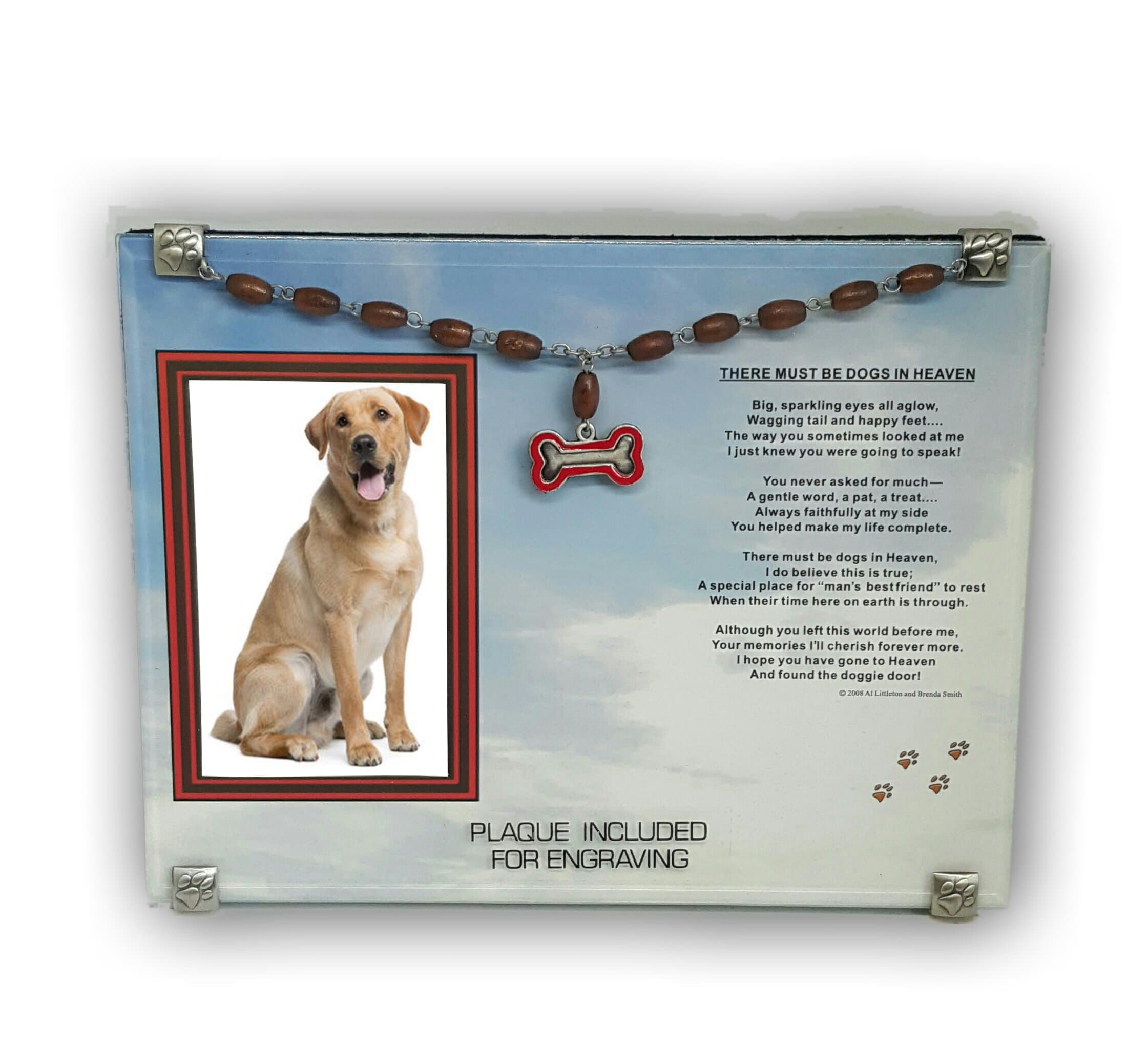 Card It Dog Picture Frame Plaque Memorial Keepsake