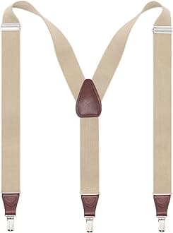 Sponsored Ad - Men’s Y-shape 1.4 Inch Suspender -3 Metal Clips, Elastic Straps