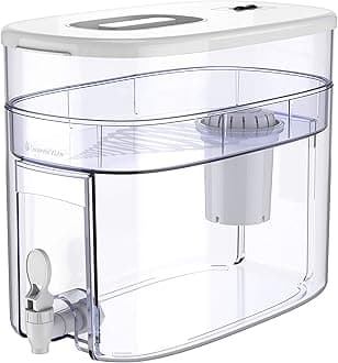 Invigorated Water Alkaline Water Purification Unit, White, Plastic, pH001 Filter Included, Convenient Anti-Slip Design