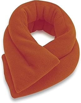 SunnyBay Microwave Heating Pad for Neck and Shoulders, Versatile Bean Bag Moist Heating Pad, Microwavable Neck Wrap and Cool Pack for Deep Pain Relief, Weighted Hot or Cold Therapy (Orange)