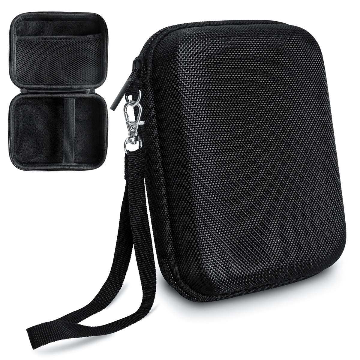 TyhoTech Borescope Camera Case for Depstech USB Endoscope, Also for Goodan, Shekar, Pancellent, Fantronics, Maximum Length of 5M Cable with Pockets for Accessories Like USB, Side View Mirror (Black)