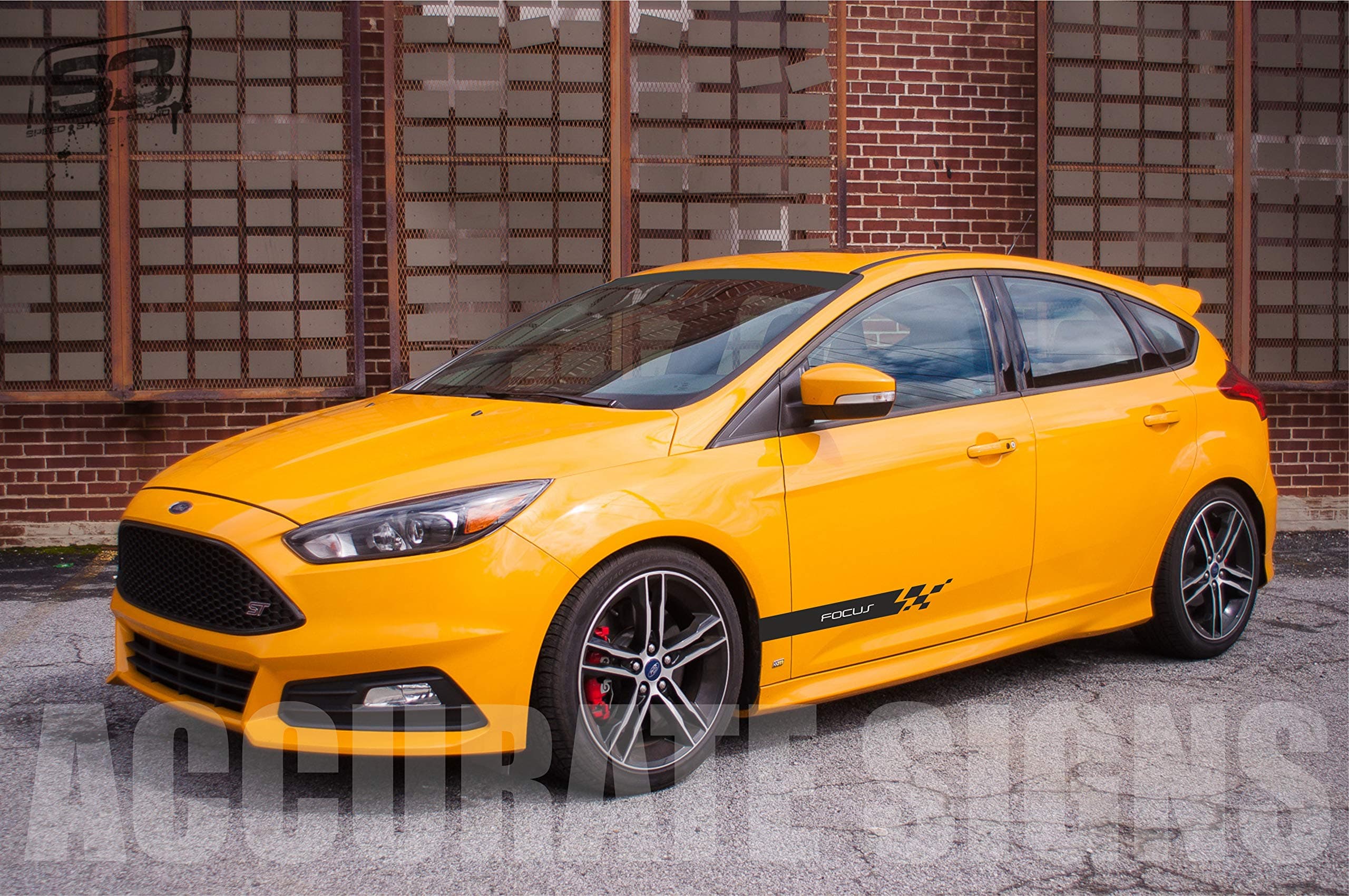 Stickers for Focus side stripes Graphics checkered Decal Sticker Kit