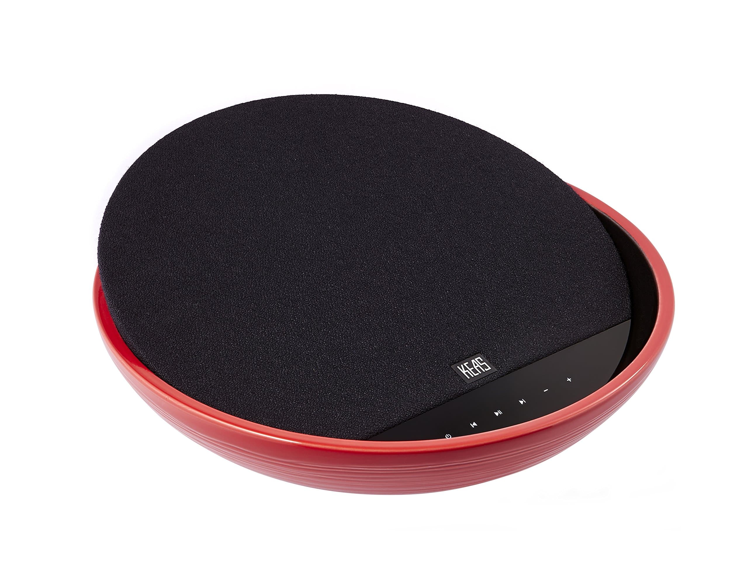 KEAS MOV-1 Ceramic Bluetooth Audio System, Black and Red