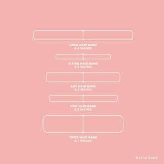 GIMME Bands Thick Fit Hair Ties | No Break Microfiber Thick Hair Elastics | A Firm Yet Gentle All Day Hold with No Snagging, Dents, or Breakage | Heathered