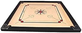 Carrom Board 22 Inch With Combo Full Size Carrom Free Coin&Stricker,Powder (Brown), Adult