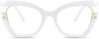 Oversized Cat Eye Reading Glasses for Women, Retro Stylish Blue Light Blocking Reader, Anti-fatigue Computer Glasses