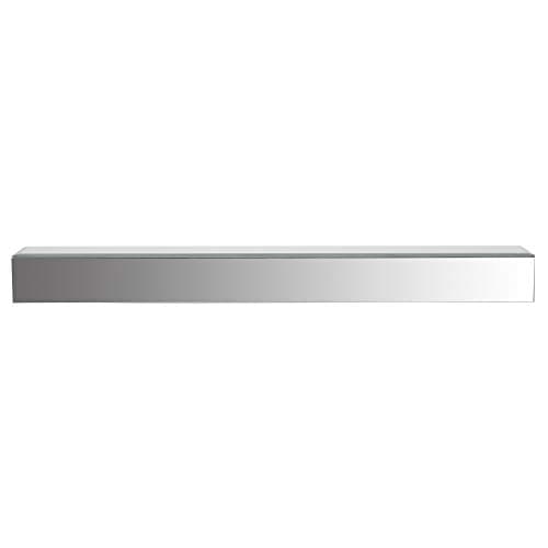 Gallery Solutions 22" Mirrored Floating Wall Shelf Ledge, Silver