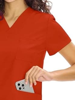 COZYFIT Scrubs for Women Set Medical Uniform - V-Neck Top & Straight Leg Pants with 9 Pockets, Unisex Workwear COZY SCRUBS