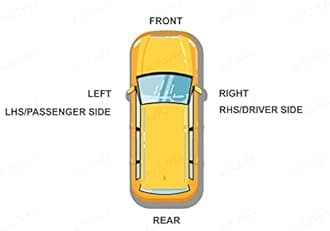Rear View Mirror Glass (Right/Driver Side) Compatible with Chevrolet Aveo