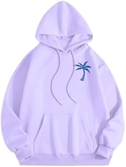 Pink Hoodie for Teen Girls Graphic Hoodie Cute Preppy Sweatshirt Long Sleeve Drawstring Tops With Pockets cheap sweatshirt under 1 dollar