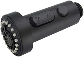 kitchen Faucet Spray Head Replacement Pull Down Kitchen Faucet Sprayer Head Swivel Tap Spout Nozzle with 3 Function Stream/Aquablade/Spray Part Only for G1/2(Male) Connector Matte Black