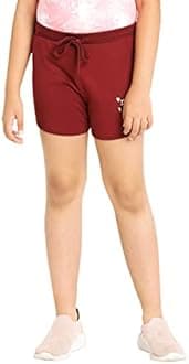 Real Basics Premium Regular Fit Printed Cotton Shorts for Girls (Pack of 3)