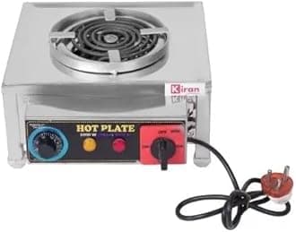 G-Coil Hot Plate/Electric stove- 2000 Watt Induction Cooktop | Kiran G-Coil Induction Hot Plate Stainless Steel Body for cooking (Silver, Push Button)