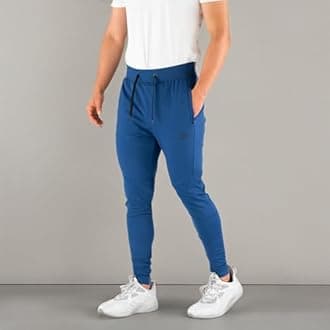 Contour Athletics Men's Joggers Hydrafit Track Pants Men's Sweatpants Active Sports Running Workout Pant Zipper Pockets