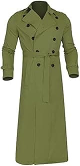 Men Trench Coat Winter Long Jacket Double Breasted Overcoat Men's Classic Wool Trench Overcoat Long Coat Jackets