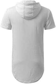 Aiyino Men's Hipster Hip Hop Longline Pullover Hoodies Shirts