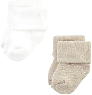 Hudson baby Unisex Cotton Rich Newborn and Terry Socks, 6-12 Months Knit, Mauve Sage Polka Dots, Meses