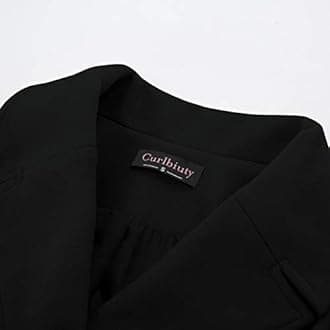 CURLBIUTY Women Swing Double Breasted Pea Coat Winter Long Overcoat Jacket