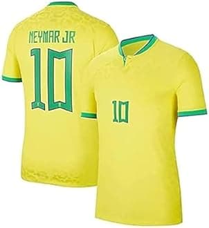 Naimaar 10 Brazill Football Team World Cup Jersey Tshirt 2022/2023 (Kids,Boys,Men)