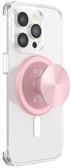 PopSockets Phone Grip for MagSafe with Kickstand, Magnetic Stand, Swappable Top, Secure Hold for iPhone MagSafe Cases, Phone & Tablet Grip - Dusty Rose