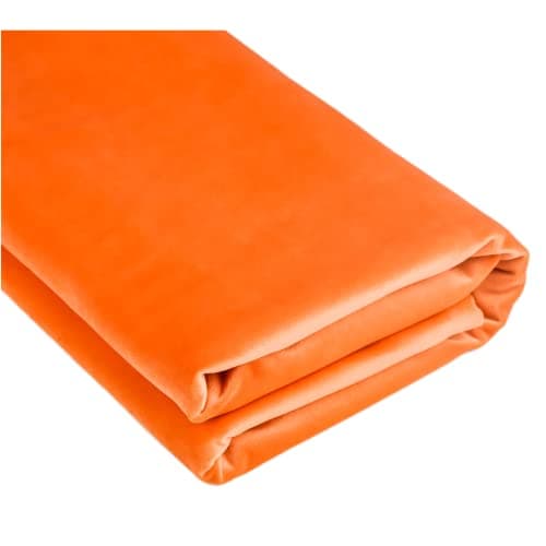 TinaKim Seat Upholstery Material, Velvet Fabric, for Sofa Chair Couch Covers Repair Material (10 Yards, Orange)