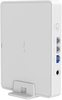 GL-B3000 (Marble) Wireless WiFi 6 Router with Wall-Mountable Photo Frame, Dual-Band AX3000, OpenVPN & WireGuard, Bark & AdGuard Home Parental Controls, OpenWrt, 3 Gigabit Ethernet Ports