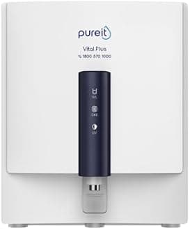 Pureit HUL Vital Plus Mineral RO+UV+MP, 7L Wall mount Water Purifier for Drinking Home with FiltraPower technology (White)