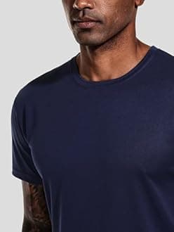 Men's Sports T-Shirts 5 Pack Quick Dry Moisture Wicking Breathable Plain Short Sleeve Crew Neck Sports Gym Running Workout