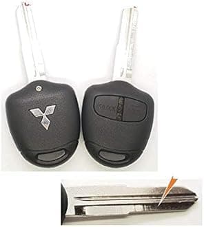 Mitsubishi Pajero Sports/Cedia Key with Left Key Grove Remote Shell and Flip Key Shell Both Shells are Designed to fit Mitsubishi Pajero Sports and Cedia Models with a Left-Side Key Groove.