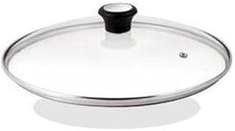 Tefal 280975 Glass lid with Stainless Steel Rim and steam Regulator 24cm, Transparent