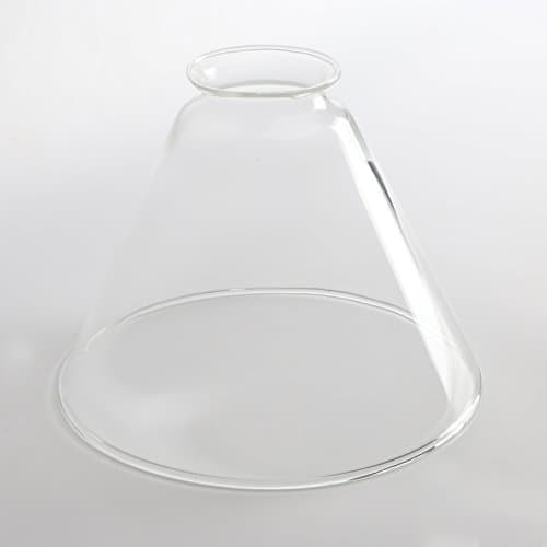 Permo Lighting Fixture Replacement Funnel Flared Clear Glass Shade