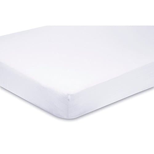 2 x Toddler/Cot Bed Fitted Sheets 100% Cotton 140 x 70 cm - White