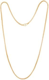 Radha's Creations Traditional medium thickness chain Necklace One Gram Gold Plated For Women and Girls No.1195