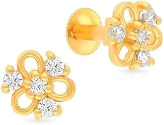 Malabar Gold & Diamonds22k Gold Earrings for Women |22 kt (916) BIS Hallmark Certified Pure Gold Earrings for Birthday, Wedding, Anniversary & Festival Gift