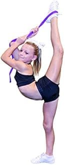 Cheerleading Flexibility Stunt Strap From Myosource Kinetic Bands - Our Stretching Strap Is Available in 5 Colors (Black)