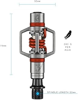 Crank Brothers Eggbeater 3 Hangtag Bike Pedal, Red