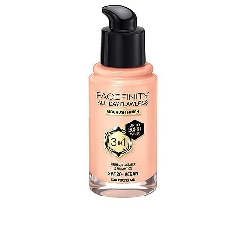 Max Factor Facefinity All Day Flawless 3-in-1 Foundation - C30 Porcelain, 30ml