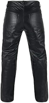 FNine Genuine Leather Full Grain Motorbike Leather Pant, Motorcycle Style