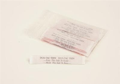 DUO TAC THIN TAPE 1/2" X 3" X 36 STRIPS WIG HAIR PIECE TAPE