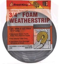 FOAM TAPE 1"X1/4"X17'