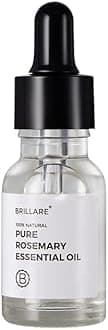 Brillare Pure Rosemary Essential Oil for Hair Growth & Scalp Nourishment | 100% Natural Rosemary Oil for Thicker, Fuller Hair