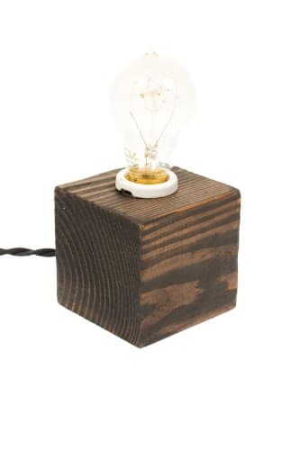 The Minimalist Edison Bare Bulb Table Accent Lamp ( Ebony )