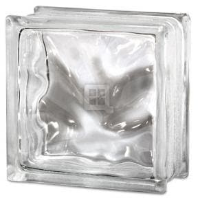 8 x 8 x 4 Decora Wave Glass Block